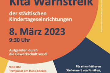 Streik von Kölner KiTa-Eltern mit Fachkräften am 08.03.2023 um 09:30 Uhr