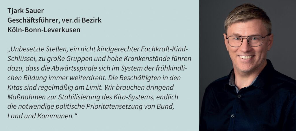 Kölner KiTa-Report, Ver.di Tjark Sauer über die Situation der Beschäftigten in Kölner KiTas